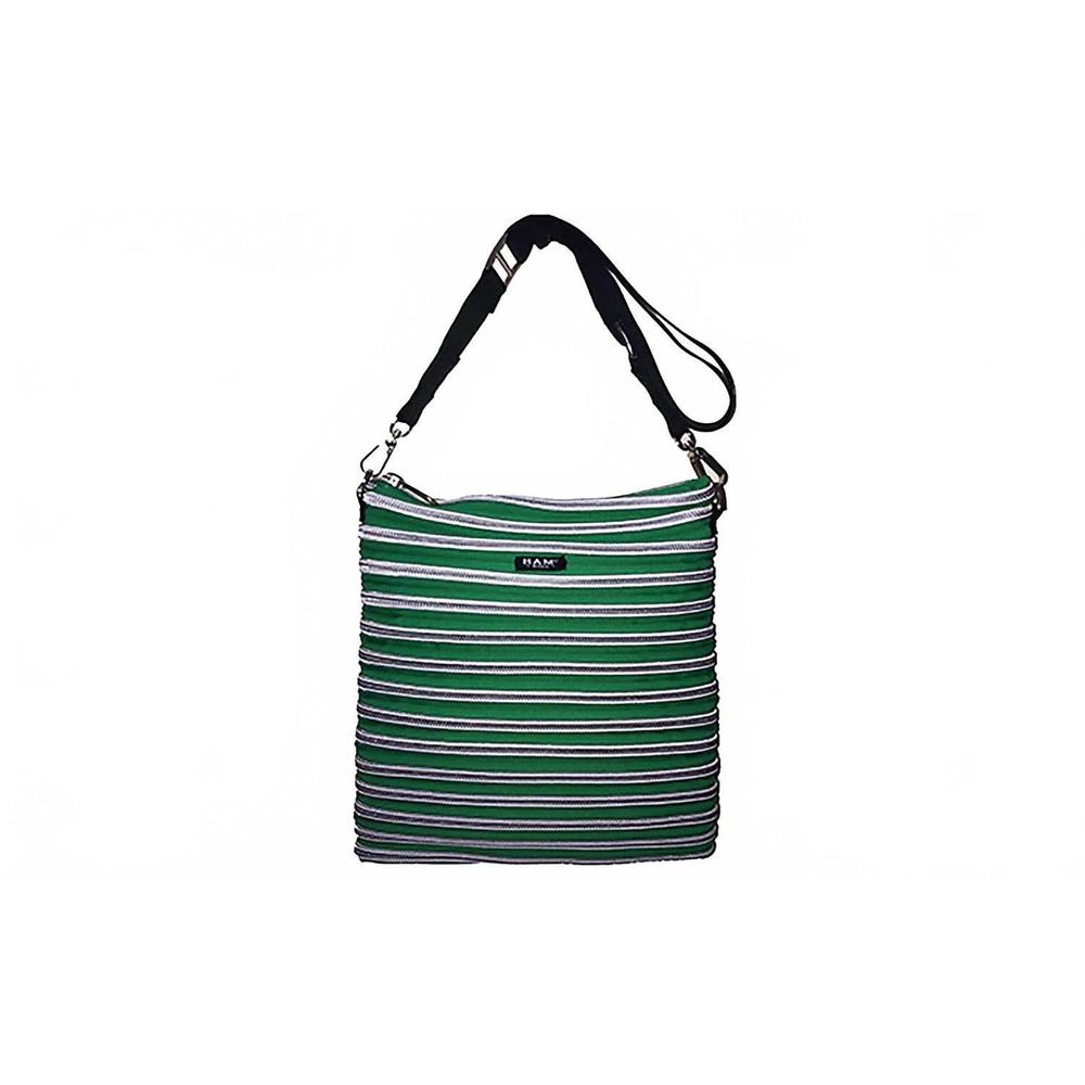 NEW BAM BAGS xander crossbody bag in emerald/silver